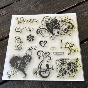 Close to my heart my acrylix stamp set-Heartthrob never used!